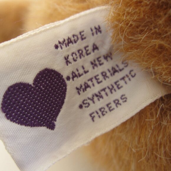 Vintage 90s Mervyns Playful Pals Brown Plush Bunny Puppet Rabbit EASTER GIFT - Picture 7 of 8